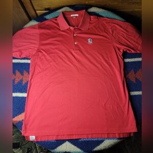 Peter Millar Stanford Cardinal Polo Shirt Mens XL Red Golf NCAA